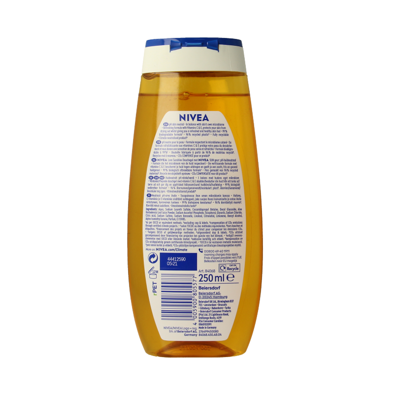Nivea Douche love sunshine 250 Milliliter