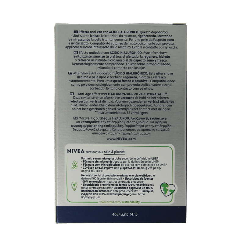 Nivea Men anti-age hyaluron aftershave balsem 100 Milliliter