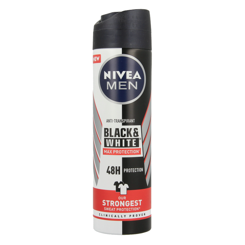 Nivea Men deodorant spray black & white max protection  150 Milliliter