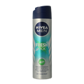 Nivea Men deodorant spray fresh kick 150 Milliliter