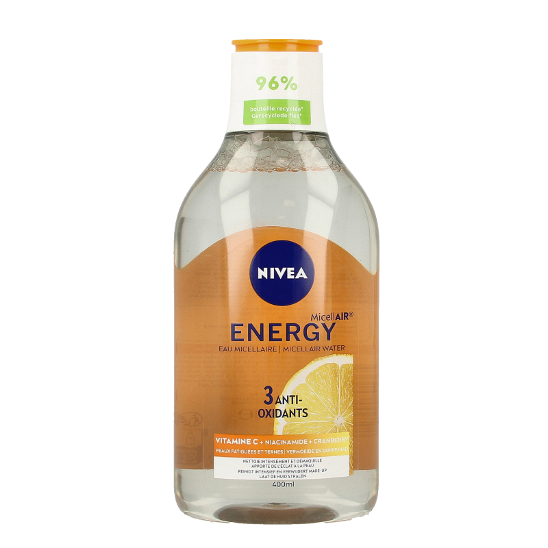 Nivea Micellair water energy met vitamine C  400 Milliliter