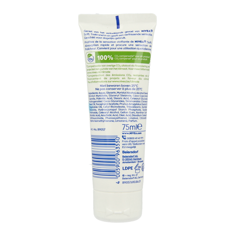 Nivea Soft tube 75 Milliliter