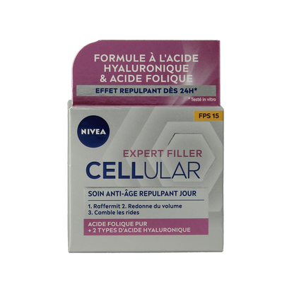 Nivea Cellular expert filler  hyaluronzuur & foliumzuur 50.00 Milliliter