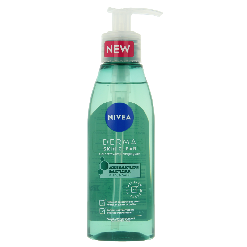 Nivea Derma skin clear wash gel 150 Milliliter
