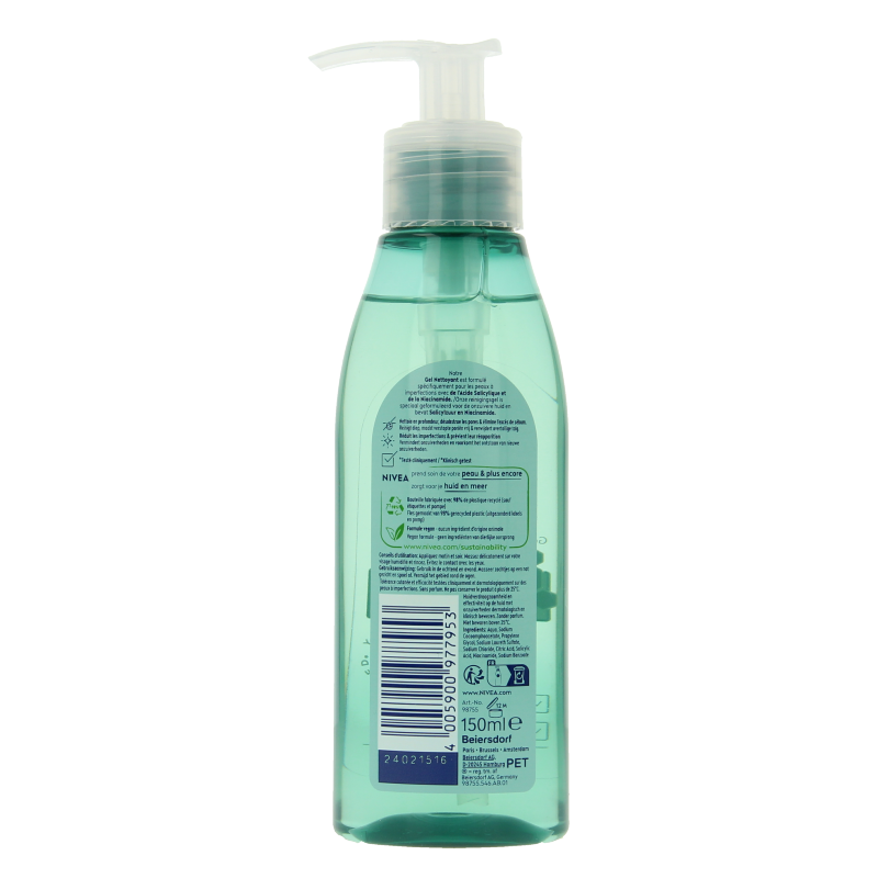 Nivea Derma skin clear wash gel 150 Milliliter