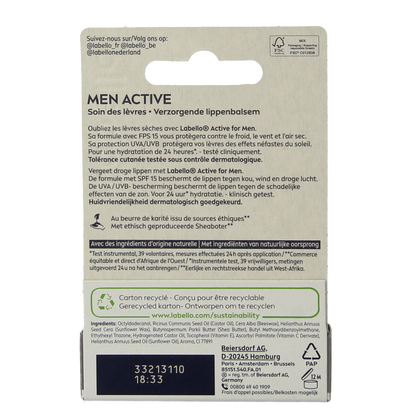 Labello Men active blister SPF15 4.80 Gram