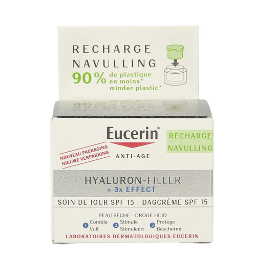 Eucerin Hyaluron filler 3x effect dagcreme navulling SPF15 50 Milliliter