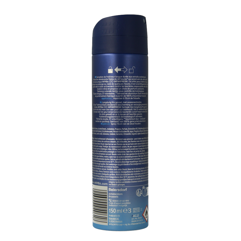 Nivea Men deodorant spray fresh active 150 Milliliter