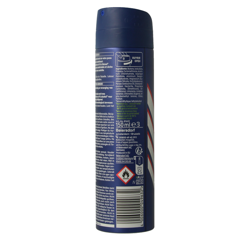 Nivea Men deodorant spray dry impact 150 Milliliter