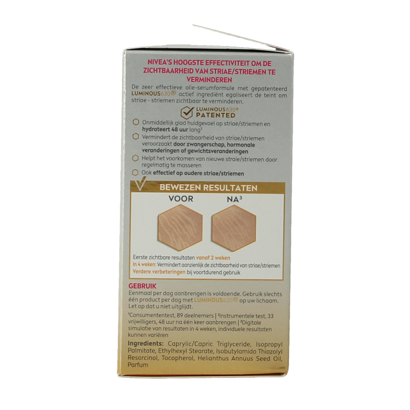 Nivea Nivea luminous 630  anti striae lichaam olieserum 100 Milliliter