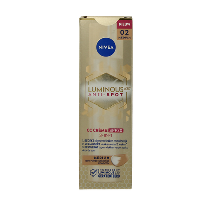 Nivea Cellular luminous 630 fluid medium SPF30 40.00 Milliliter