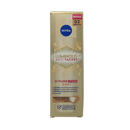 Nivea Cellular luminous 630 fluid medium SPF30 40.00 Milliliter