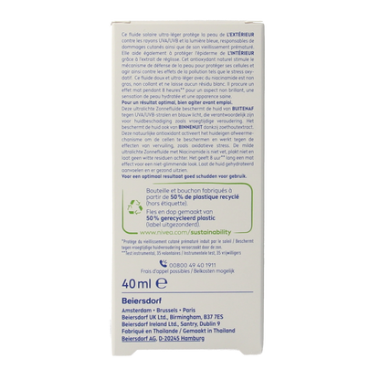 Nivea Sun face daily fluid SPF50+ 40.00 Milliliter