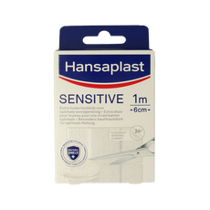 Hansaplast Sensitive 1m x 6cm 1 Stuks