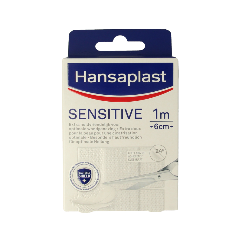 Hansaplast Sensitive 1m x 6cm 1 Stuks