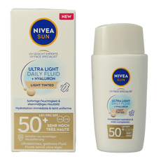 Nivea Sun face daily fluid SPF50 tint light 40 Milliliter