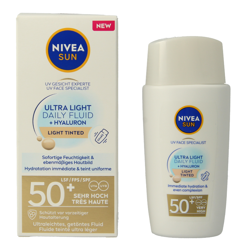 Nivea Sun face daily fluid SPF50 tint light 40 Milliliter