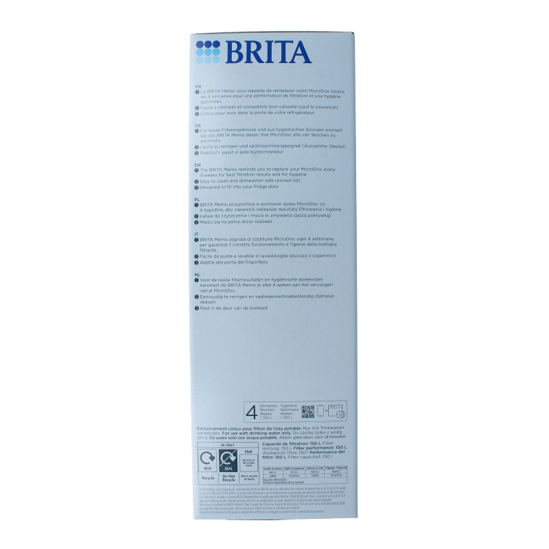 Brita Waterfilterkaraf white/graphite 1 Stuks