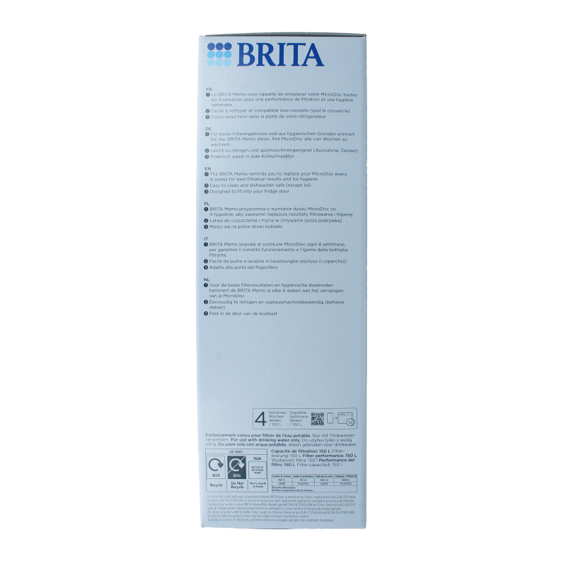 Brita Waterfilterkaraf fresh black 1 Stuks