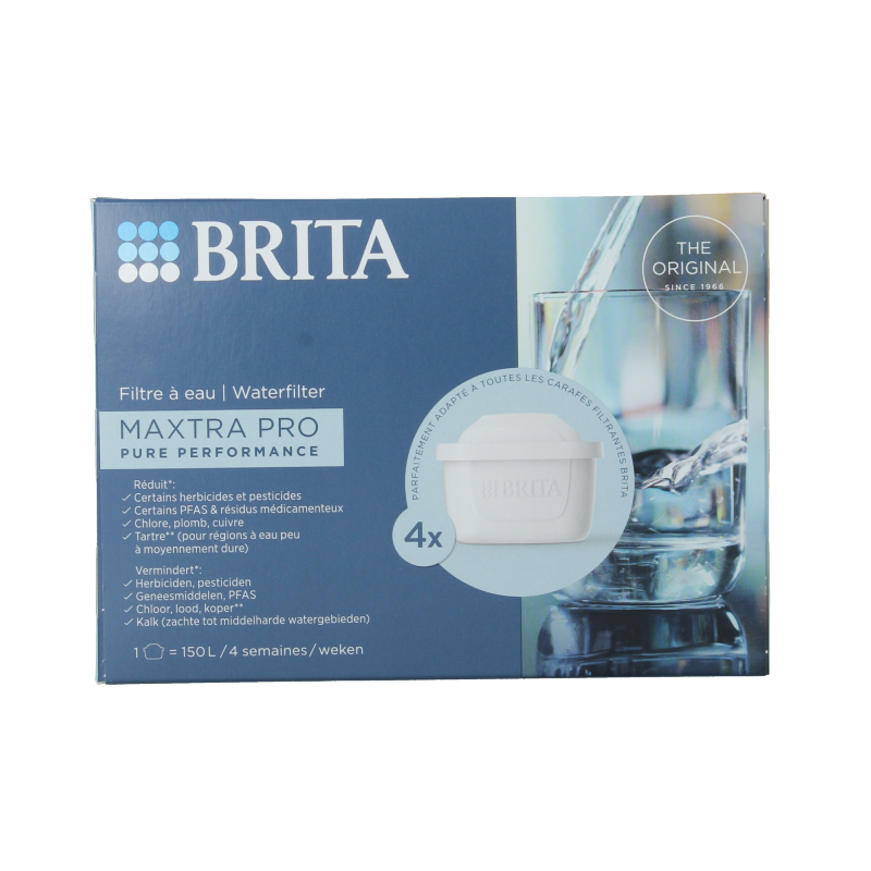 Brita Waterfilterpatroon maxtra pro all-in-1 4-pack 4 Stuks