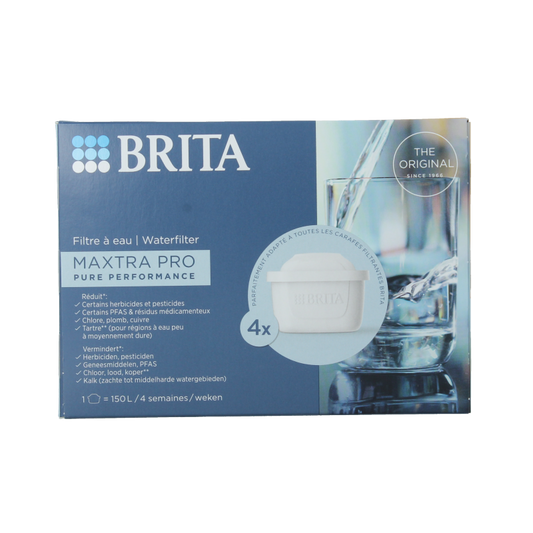 Brita Waterfilterpatroon maxtra pro all-in-1 4-pack 4 Stuks