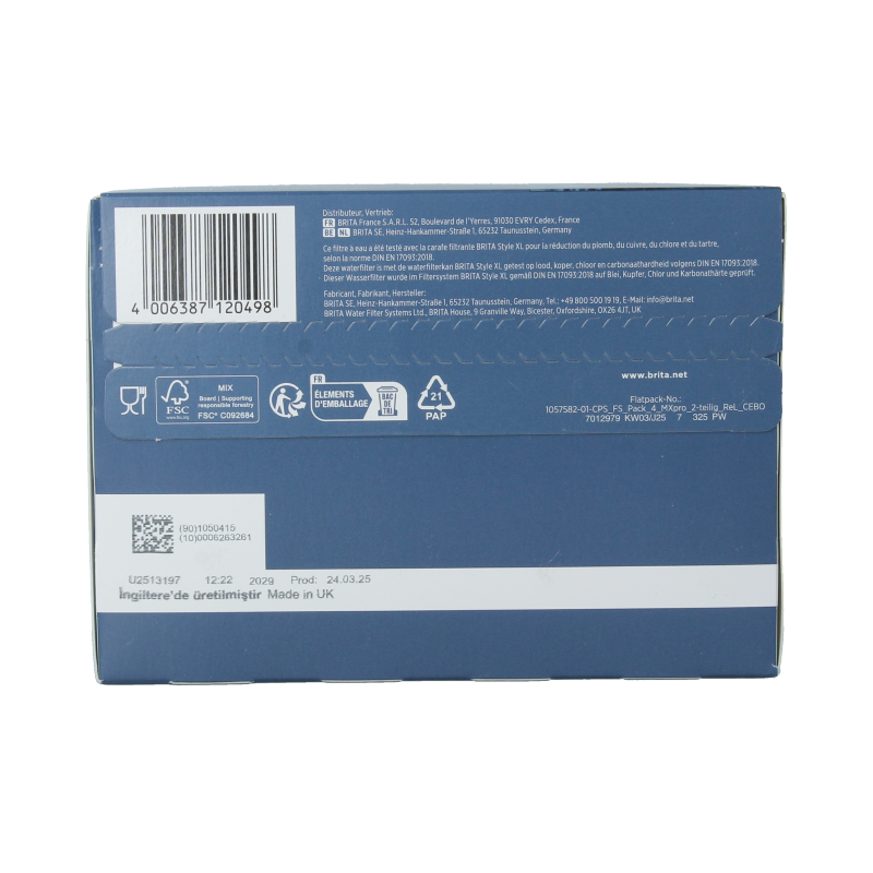 Brita Waterfilterpatroon maxtra pro all-in-1 4-pack 4 Stuks