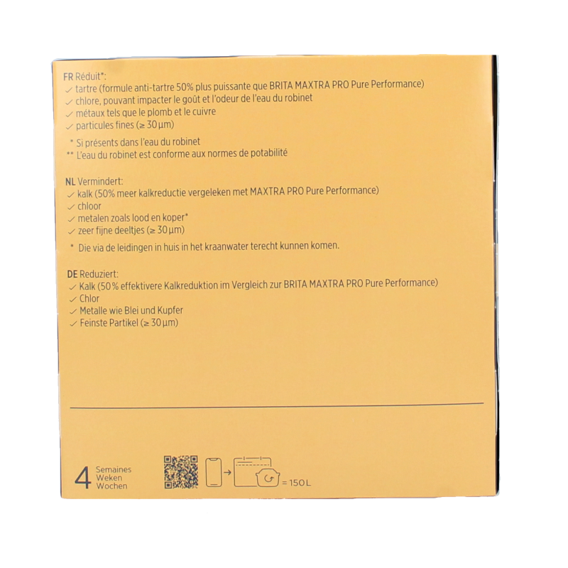 Brita Waterfilterpatroon maxtra pro kalk expert 4 pack 4 Stuks