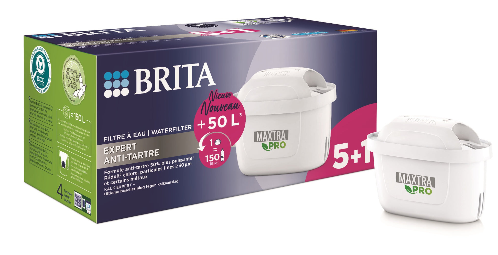 Brita Waterfilterpatroon maxtra pro kalk expert 5+1 1 Set