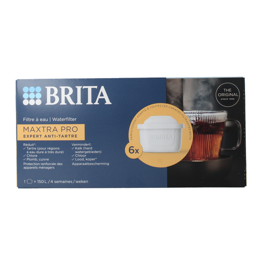 Brita Waterfilterpatroon maxtra pro kalk expert 6-pack 6 Stuks
