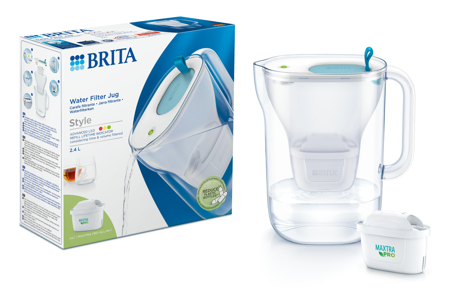 Brita Waterfilterkan Style cool blue 1 Set