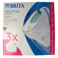 Brita Style cool blue + 3 maxtra pro all-in-1 1 Set