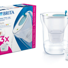 Brita Style cool blue + 3 maxtra pro all-in-1 1 Set