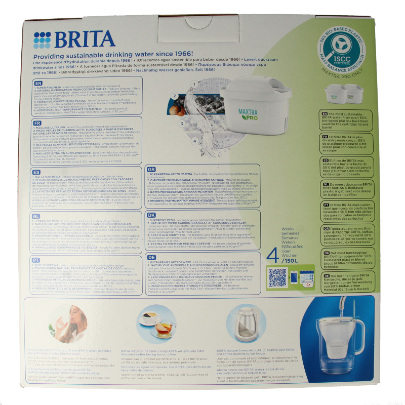 Brita Style cool blue + 3 maxtra pro all-in-1 1 Set