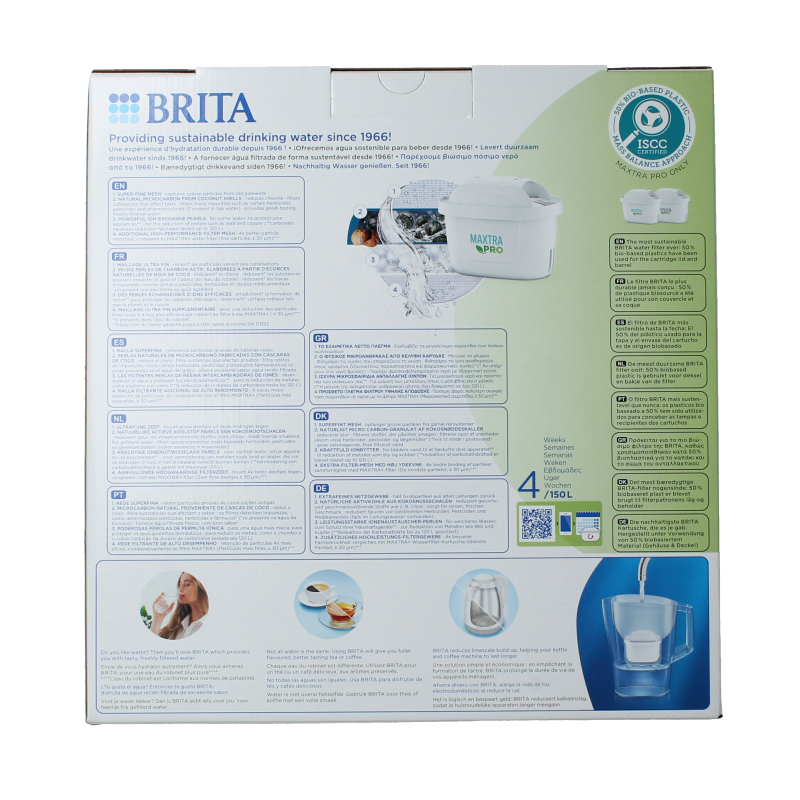 Brita Waterfilterbundel aluna cool white+2 maxtra filter 1 Stuks