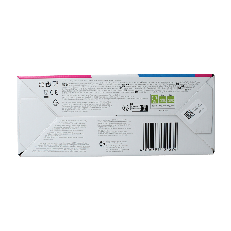 Brita Waterfilterbundel aluna cool white+2 maxtra filter 1 Stuks