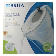 Brita Waterfilterkan style XL grey 1 Stuks