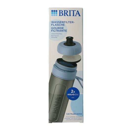 Brita Waterfles active donkerblauw 1 Stuks