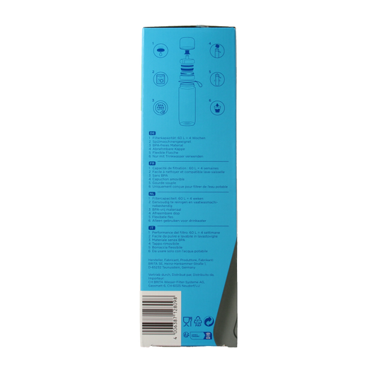 Brita Waterfles active donkerblauw 1 Stuks