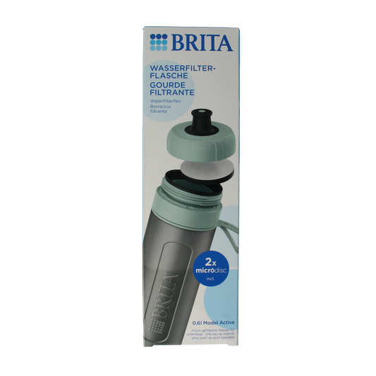 Brita Waterfles active dark green 1 Stuks