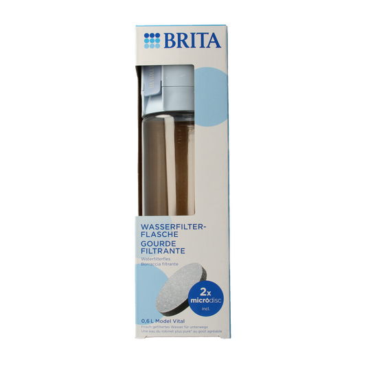 Brita Waterfles vital lichtblauw 1 Stuks