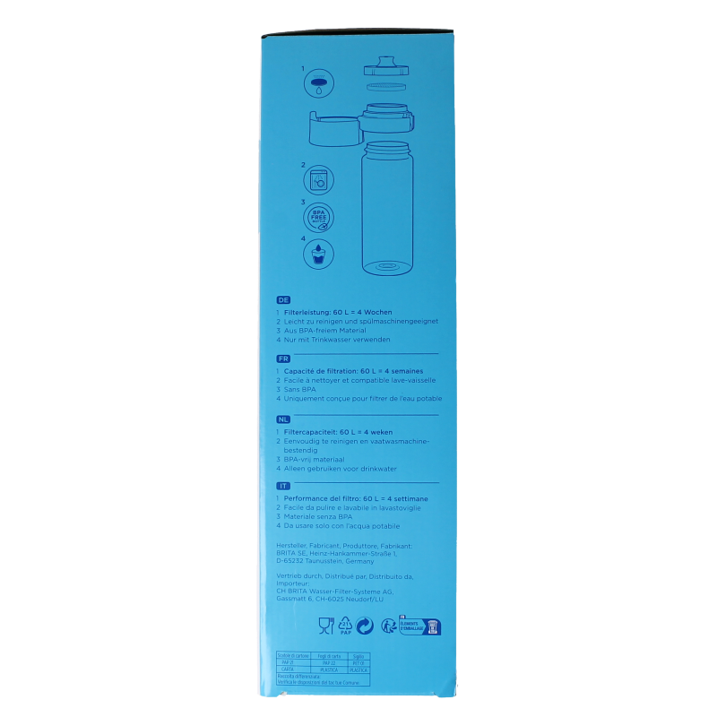 Brita Waterfles vital licht groen 1 Stuks