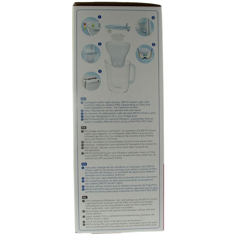 Brita Waterfilterbundel cool powder blue + 3 filters 1 Stuks