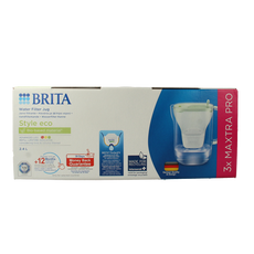 Brita Waterfilterbundel cool powder green + 3 filters 1 Stuks