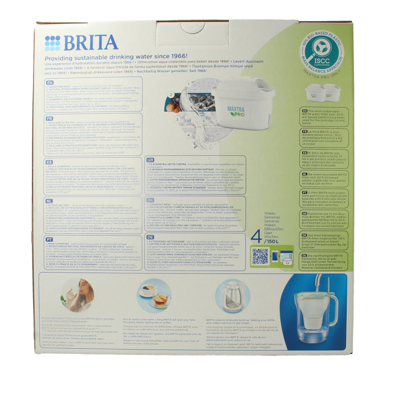 Brita Waterfilterbundel cool powder green + 3 filters 1 Stuks