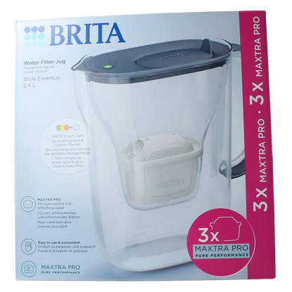 Brita Waterfilterbundel Style Essential Cool stone blue 4.00 Stuks