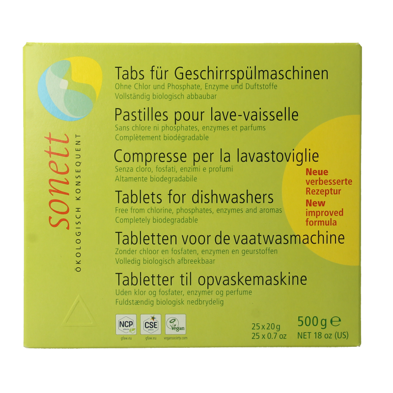 Sonett Vaatwasmachine tablet 25 Stuks