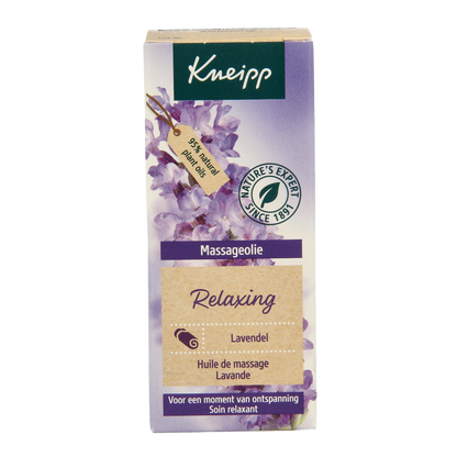 Kneipp Relaxing massageolie lavendel mini 20 Milliliter