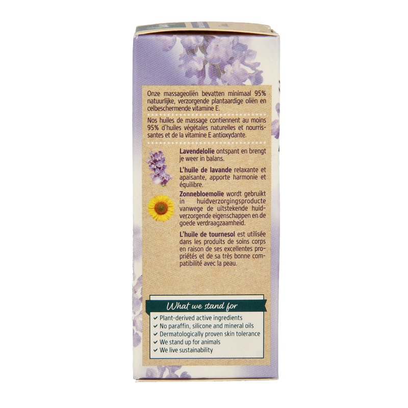 Kneipp Relaxing massageolie lavendel mini 20 Milliliter