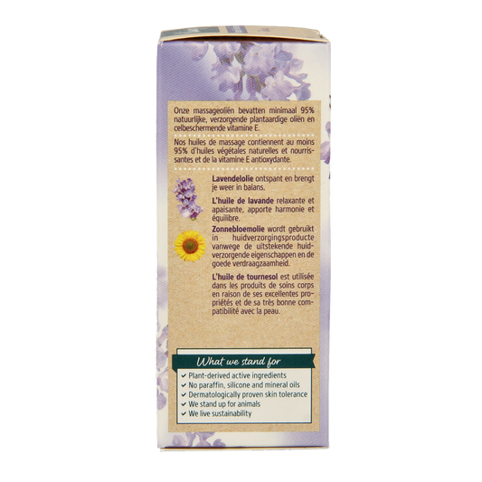 Kneipp Relaxing massageolie lavendel mini 20 Milliliter