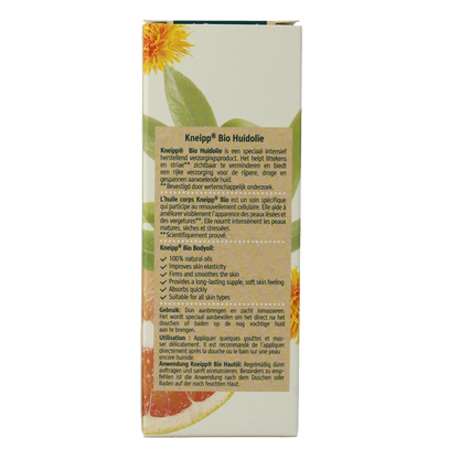 Kneipp Bio body oil huidolie grapefruit olijf saffloer 100 Milliliter